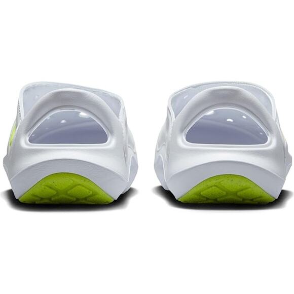 NWT Nike unisex Aqua Swoosh Little Kids' Sandals,White/Pure Platinum/Volt-Sz 11 - Picture 6 of 7